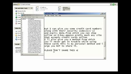 How to hack credit card number