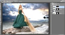 Photoshop CC Manipulation Photo Effects | Girl on Beach