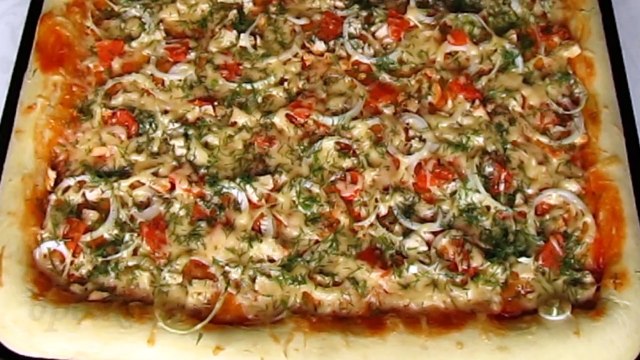 Итальянская ПИЦЦА рецепт в домашних условиях, в духовке. Тесто для пиццы ДРОЖЖЕВОЕ от kylinarik.ru