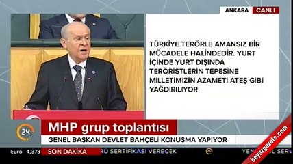 Devlet Bahçeli, Hulusi Akar'a sahip çıktı