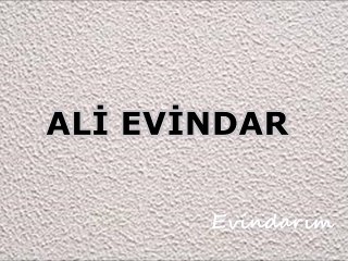 Ali Evindar - Evindare Dile Te Me