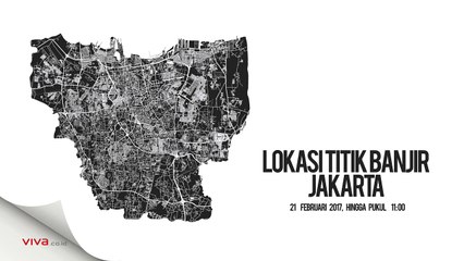 Ini Lokasi Titik Banjir di Jakarta