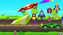 Spidermans Cars Transportation - Learn Numbers for Children Surprise Eggs Cartoon Videos for Kids