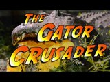 Alligator Shows Incredible Jaw Strength by Chomping on Huge Pumpkin