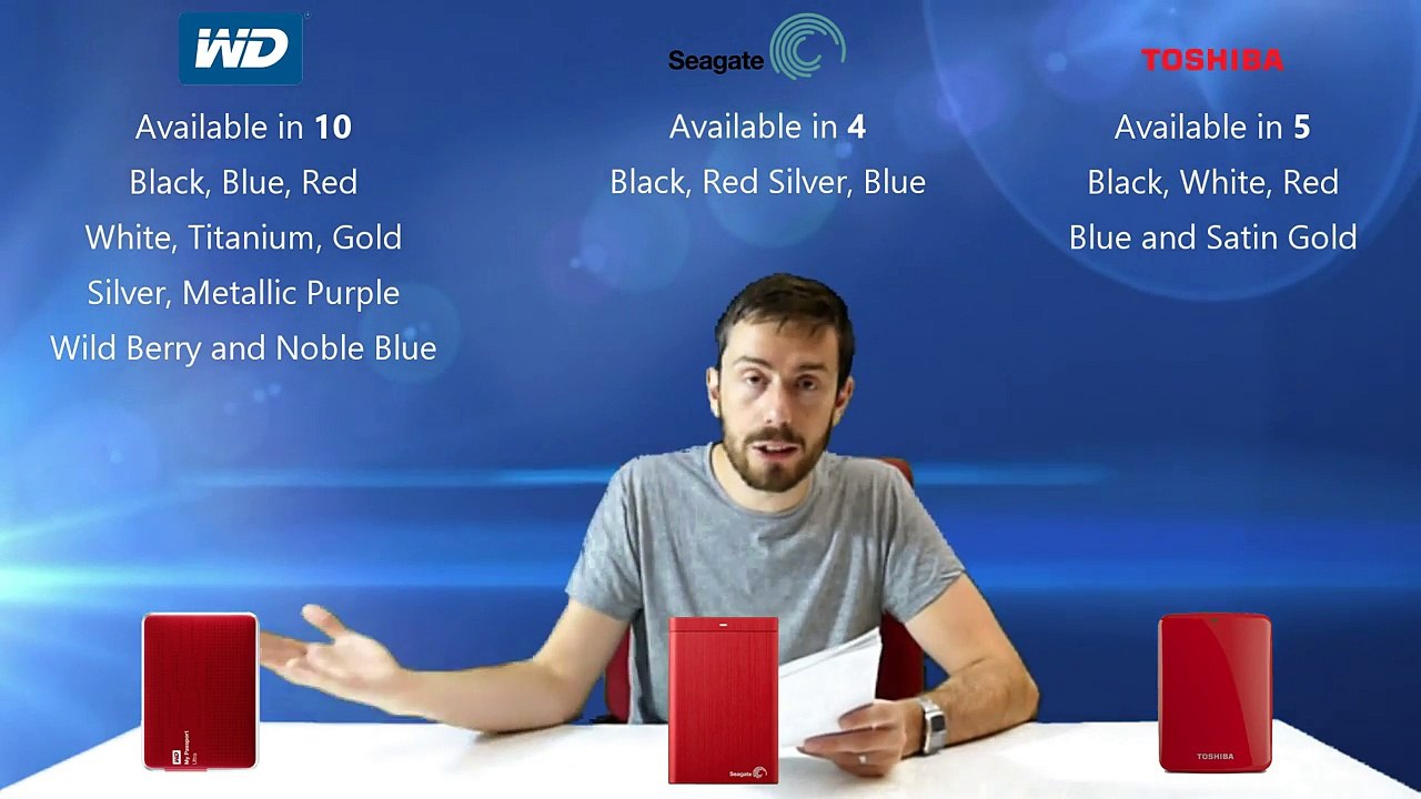 The WD My Passport vs The Seagate Backup Plus vs The Toshiba Canvio Connect II - Which one is best?