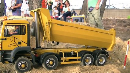 Bulldozer, camiones y maquinas rc. Rc trucks. Rc fahrzege. rc exavator, rc adventures