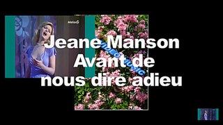 Jeane Manson Avant de nous dire adieu