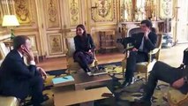 Macron's dog relieves himself near fireplace at Élysée Palace
