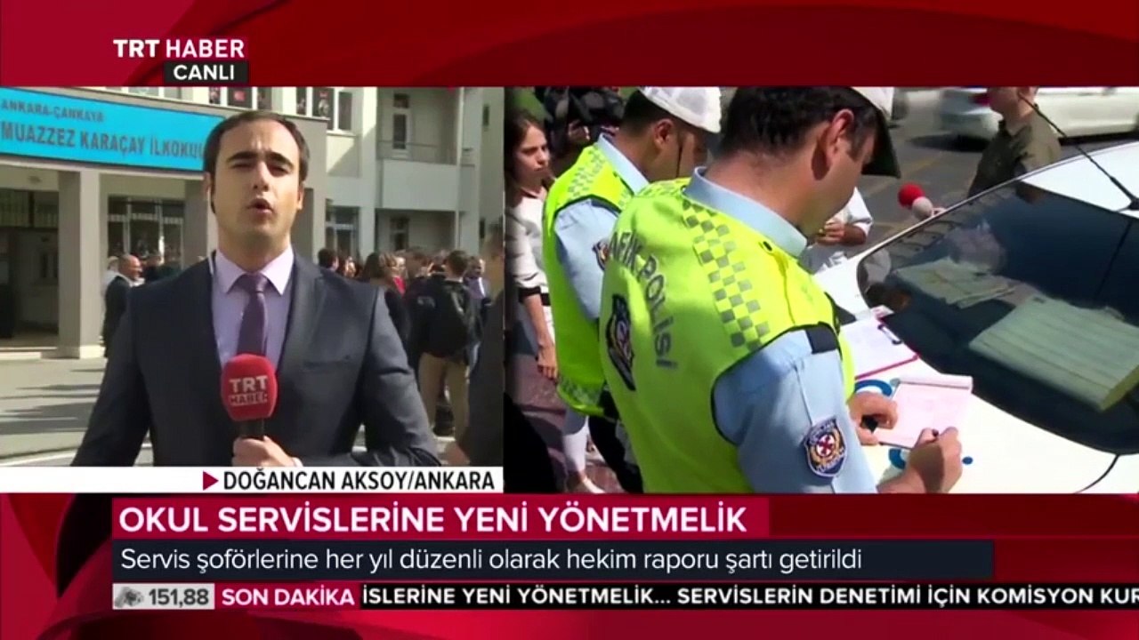 Okul servis yönetmeliği detaylarını TRT Haber muhabiri Aksoy aktardı