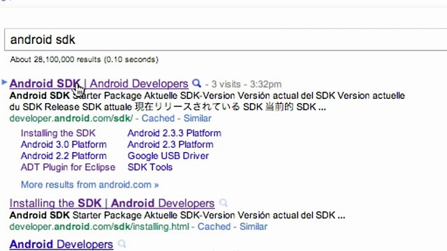Android Application Development Tutorial - 3 - Installing Android SDK and Set up Emulator - YouTube