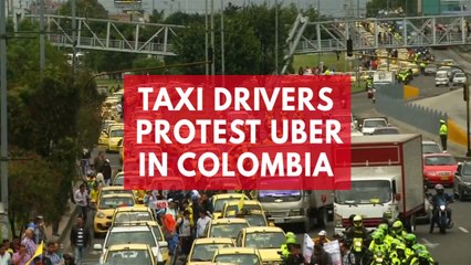 Colombian taxi drivers declare national strike protesting Uber