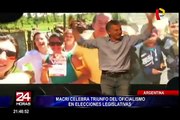 Argentina: Mauricio Macri celebra triunfo del oficialismo en elecciones legislativas