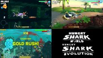 Hungry Shark Evolution vs World - Hammerhead vs Smooth vs Great