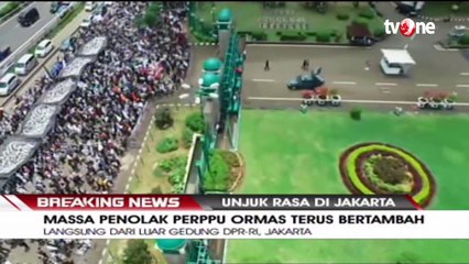 Massa Minta Perppu Ormas Tidak Disahkan