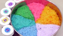 DIY How To Make Rainbow Colors Sugar Learn Colors Slime Numbers Counting Baby Doll Sand Bath Time