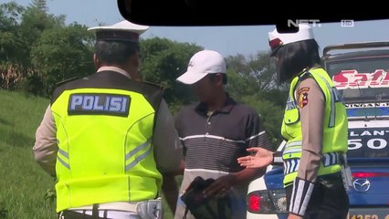 Berada di Jalur yang Salah, Pengemudi Truk Ditilang Lagi - 86