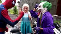 Frozen Elsa & Spiderman vs Joker GOES TO JAIL FOR STEAL BIKE! Belle Anna Bad Baby Police Superheroes