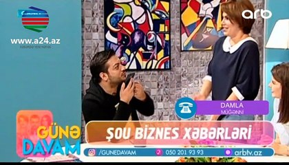 Məşhur müğənni canlı efirdə Damlaya zəng etdi: "Ürəyim..."