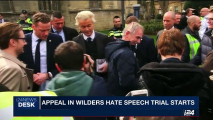 i24NEWS DESK | Appeal in Wilders hate speech trial starts | Tuesday, October 24th 2017