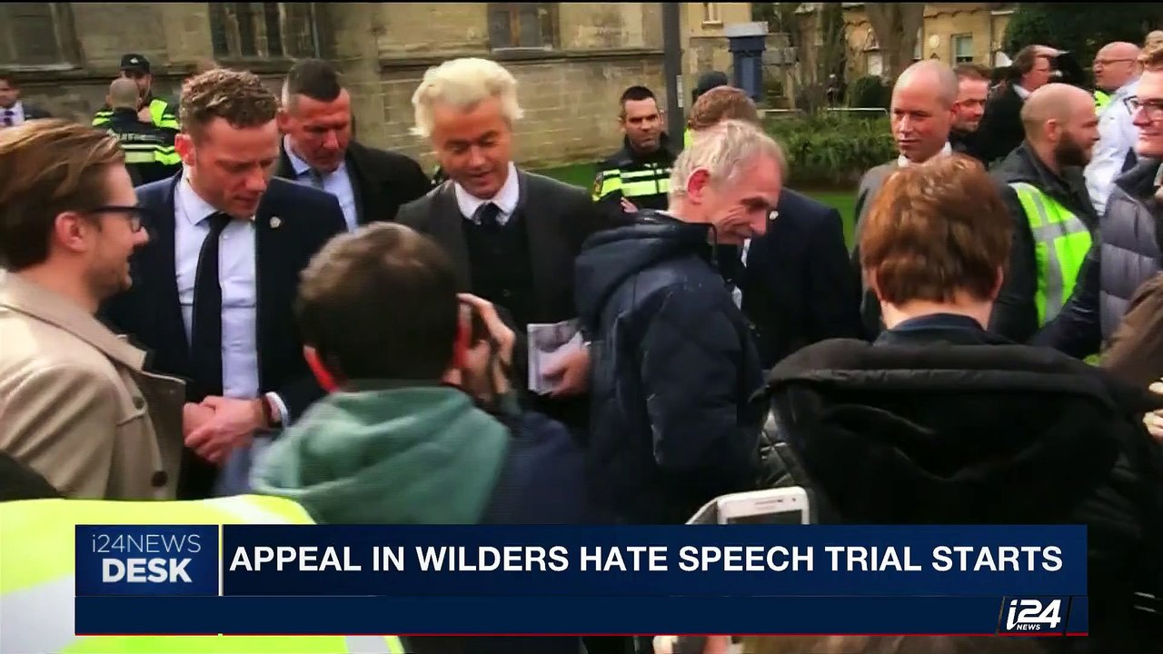 i24NEWS DESK | Appeal in Wilders hate speech trial starts | Tuesday, October 24th 2017
