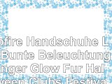 Topfire Handschuhe LED Bunte Beleuchtung Finger Glow Für Halloween Clubs Festivals