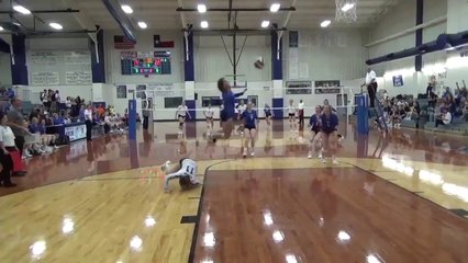 super sauvetage de balle au volley