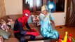Spiderman & Frozen Elsa vs Joker Spider prank! w/ Pink Spidergirl Bad Baby! Fun Superheroes