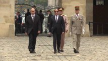 Le président égyptien Abdel Fattah al-Sissi reçu à l'hôtel des Invalides