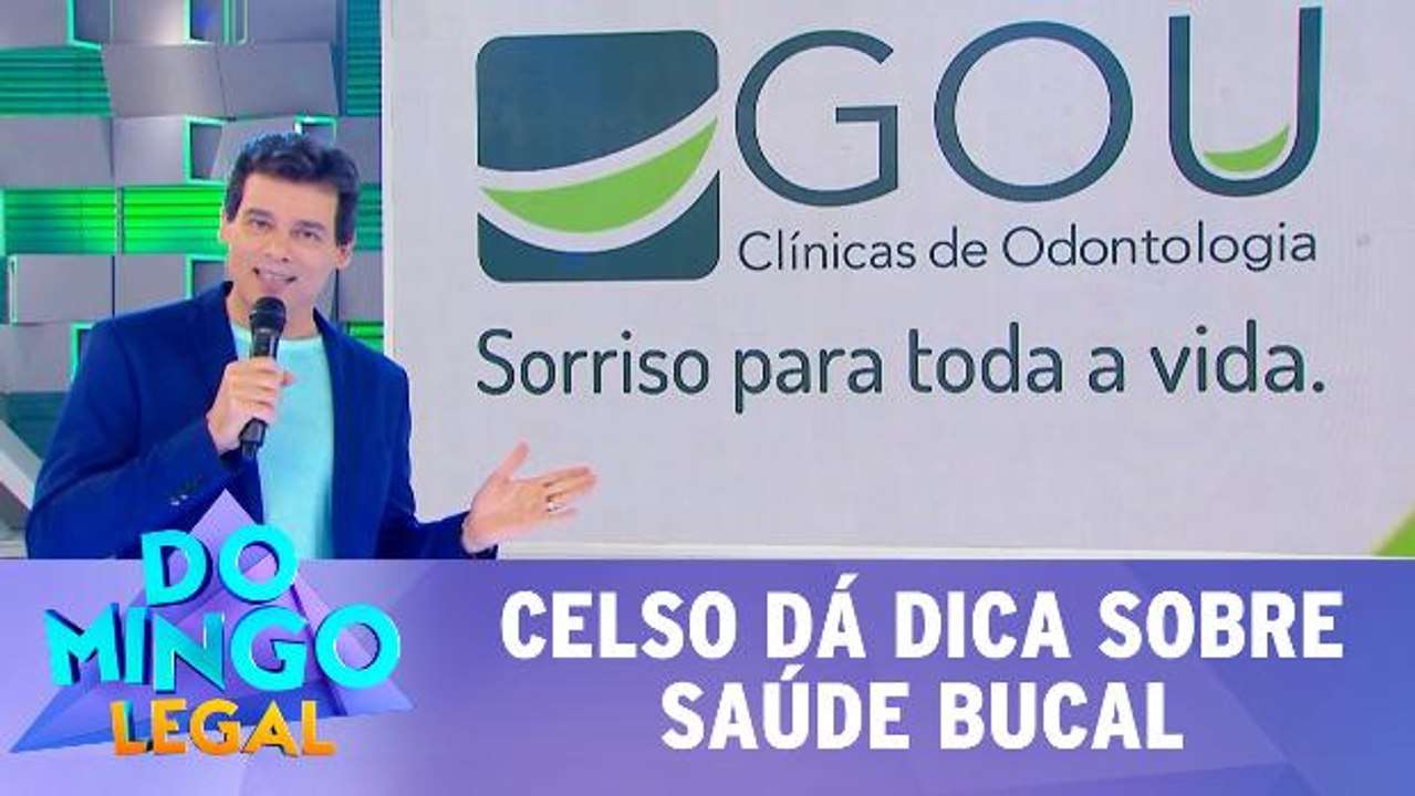Celso Portiolli dá dica sobre saúde bucal