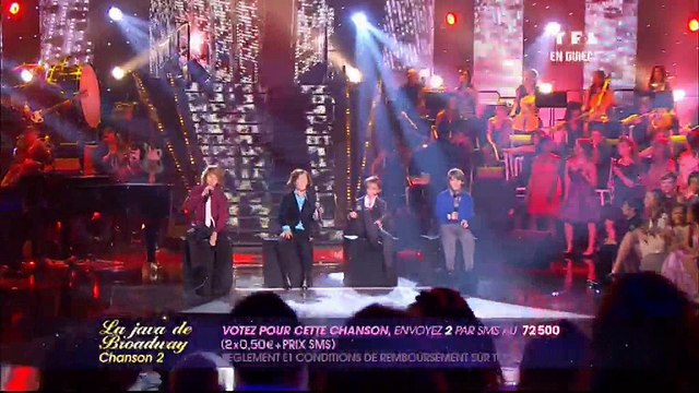 Clement, Hugo, Sebastien et Léo interprètent La java de Broadway dans Le Grand Show des Enfants - 30 octobre 2010