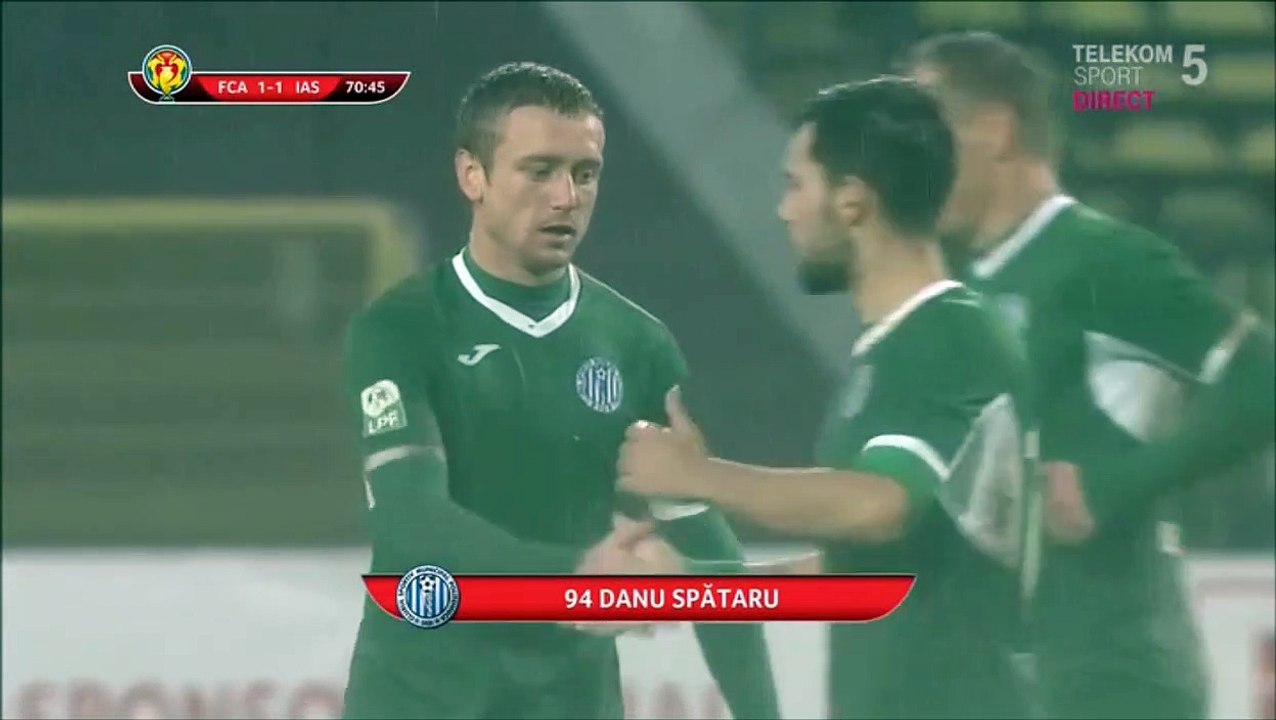1-1 Danu Spătaru Goal Romania  Cupa Romaniei  Round 5 - 24.10.2017 Arges Pitesti 1-1 CSM...