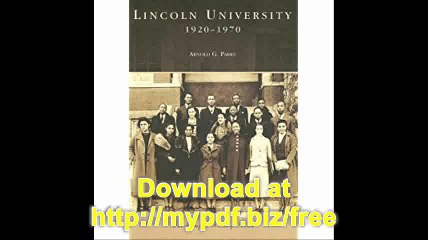 Lincoln University 1920-1970 (MO) (Campus History Series)