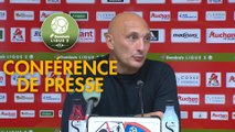 Conférence de presse AC Ajaccio - Gazélec FC Ajaccio (2-0) : Olivier PANTALONI (ACA) - Albert CARTIER (GFCA) - 2017/2018