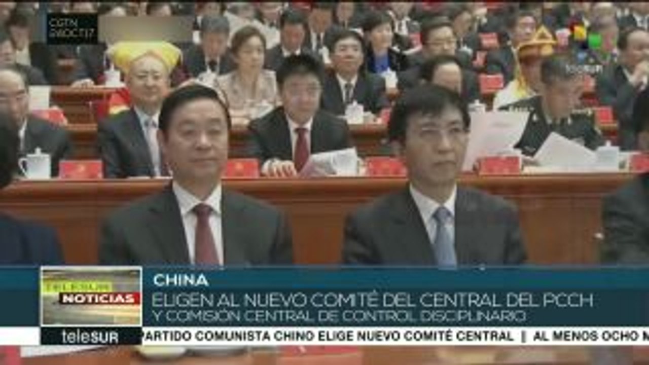 Clausura del XIX Congreso del Partido Comunista chino