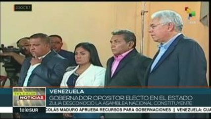 Cuatro gobernadores opositores se juramentan ante la ANC de Venezuela