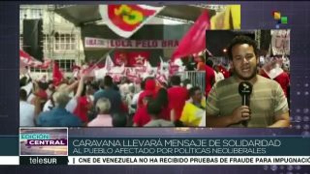 Caravana de Lula lleva mensaje de esperanza al pueblo de Minas Gerais