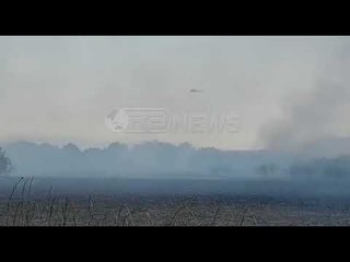 Ora News - Flakët po djegin rezervatin e Velipojës, ndërhyn helikopteri VIVA