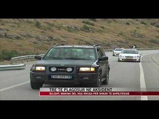 Tre të plagosur në aksident. Shkak, shpejtësia - News, Lajme - Vizion Plus