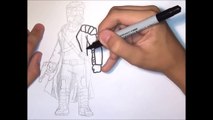 How To Draw Star-Lord (Peter Quill) from Guardians Of The Galaxy ✎ YouCanDrawIt ツ 1080p HD