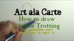 How to draw a horse trotting