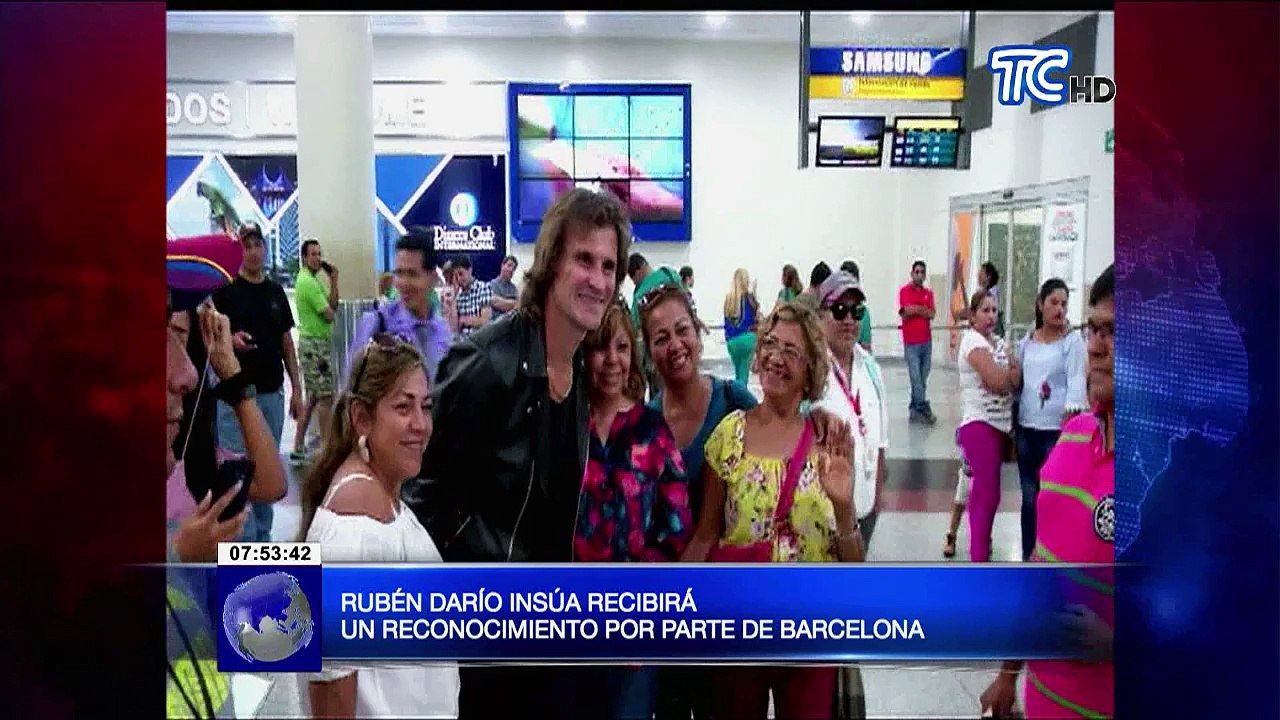Rubén Darío Insúa recibirá un reconocimiento por parte de Barcelona