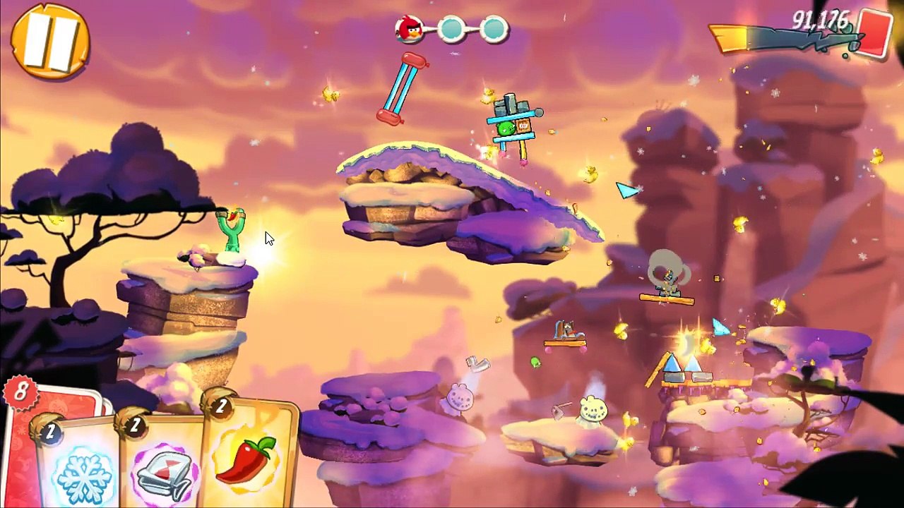 Angry Birds 2 King Pig Panic!(DAILY CHALLENGE) – 5 levels Gameplay Walkthrough Part 2