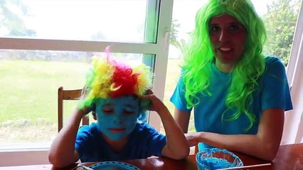 SMURF MOVIE MAKEOVER BAD COSTUME Makeup Dress Up Smurfs The Lost Village Smurfette IRL Movie