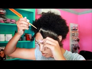 RE-UPLOAD: How To: Quick Weave With HIGH PONYTAIL! (On Natural Hair)