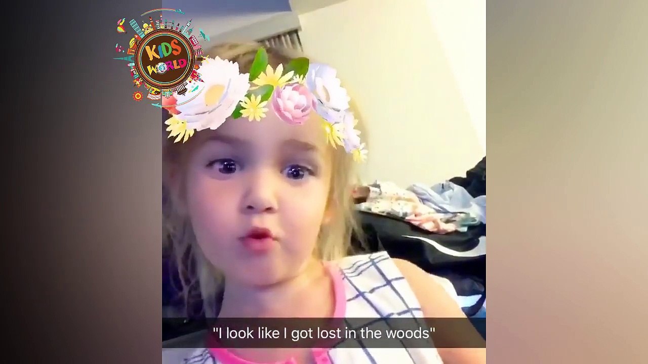 Funny video Mila and Emma talking about makeup Mila is tryout lipstick