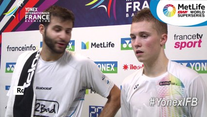 Yonex IFB : Interview de Ronan Labar et Thom Gicquel - 1er tour qualifications