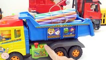 Trucks for Children - BRUDER MB AROCS CRANE TRUCK Pororo Dump Truck YapiTV Toys
