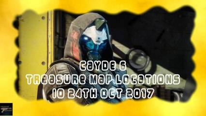 Destiny 2 Cayde 6 IO Treasure Map Locations 24th October 2017