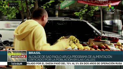 Brasileños critican programa de alimentación del alcalde de Sao Paulo