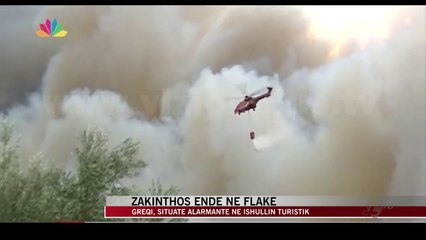 Ishulli grek “Zakynthos” nën flakë, evakuohen banorët - News, Lajme - Vizion Plus